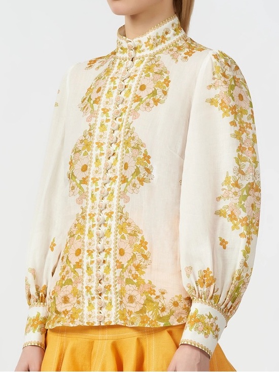 Zimmermann Tops - Zimmermann Super Eight Meadow Pink Shirt